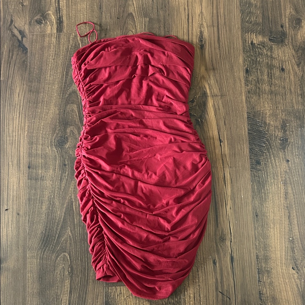 Princess Polly Strapless Red Dress